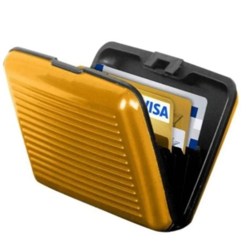 NEW 3-PACK ANTI-RFID THEFT SECURE HARD WALLET LOT